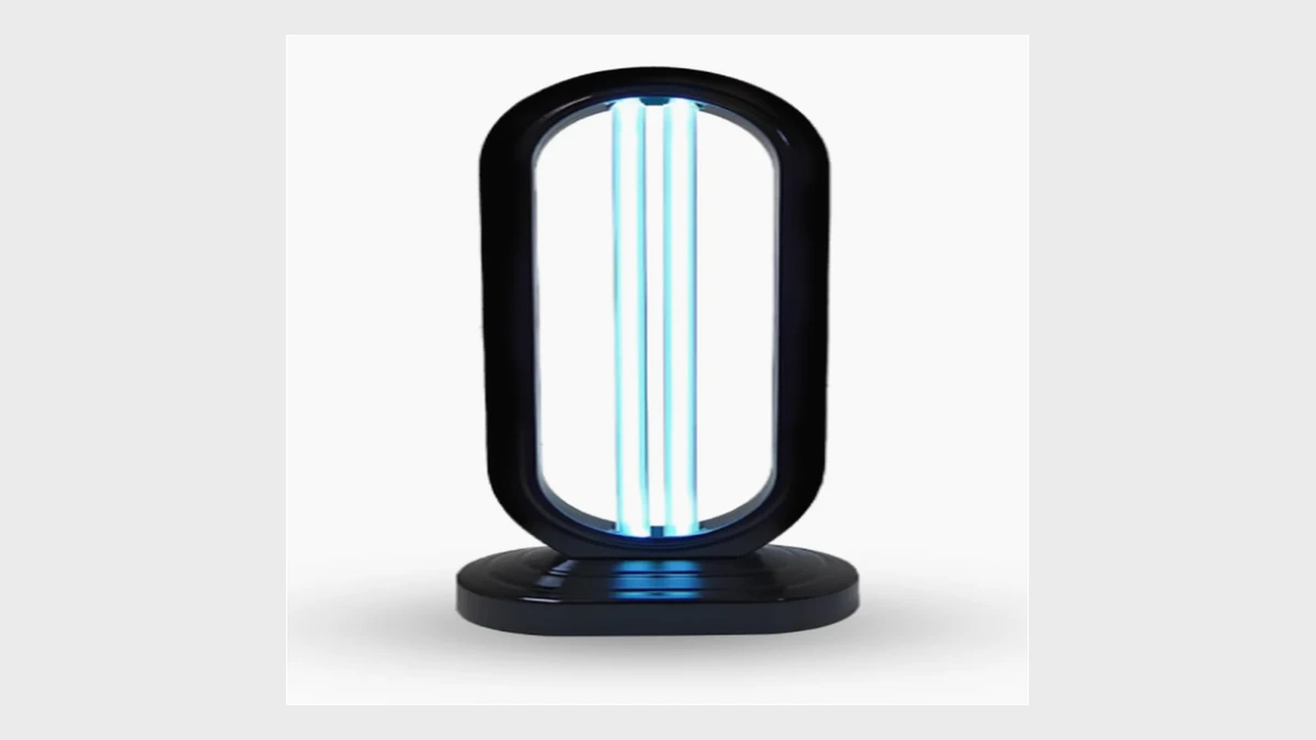 Clairlite UV-C Sanitizer Wand shown in an editorial product photo context