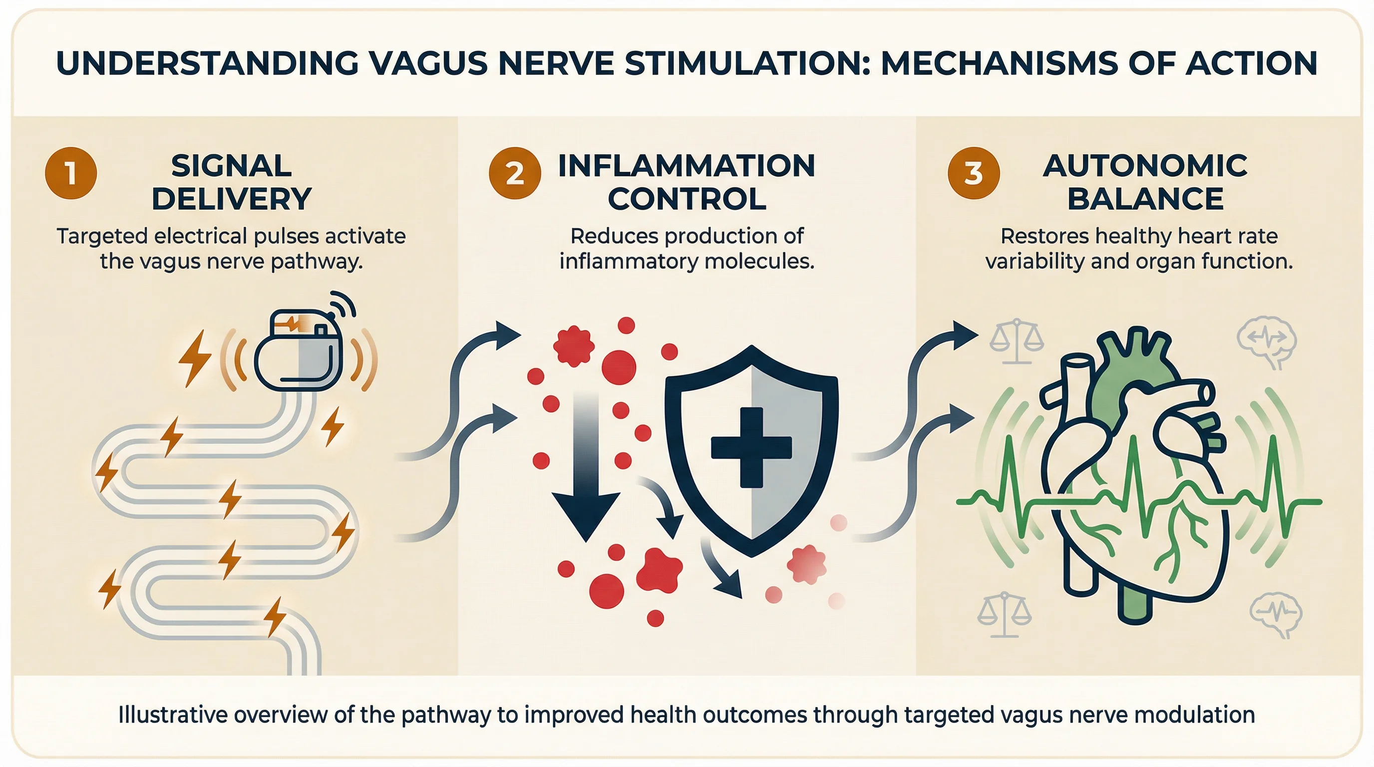 Vagus nerve anatomy diagram showing cranial nerve X pathway from brainstem to major organs